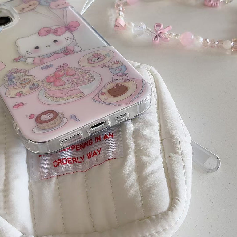 Kitty Celebrate Silicon Case For iPhone