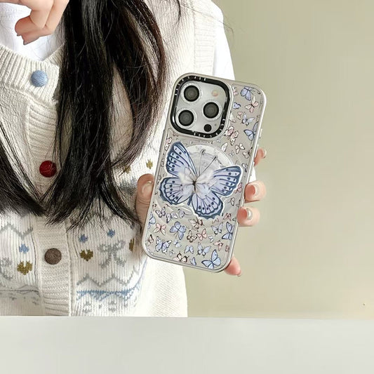 Butterfly Designer Ripple Magsafe iPhone Case With Butterfly Magsafe Holder