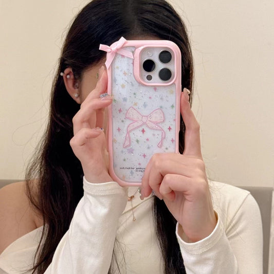 Star And Bow Designer Case For iPhone