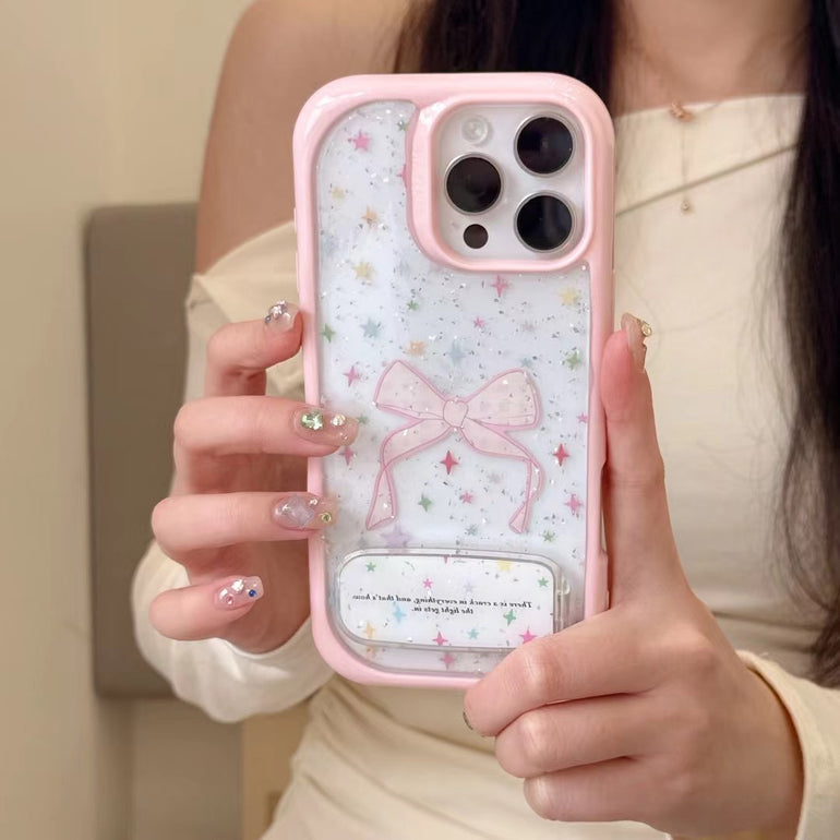 Star And Bow Designer Case For iPhone