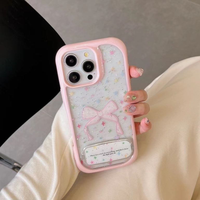 Star And Bow Designer Case For iPhone