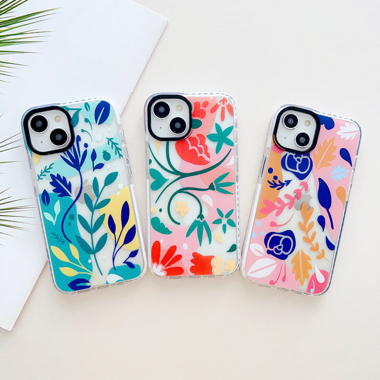 Floral Abstract Designer Impact Proof Case for iPhone