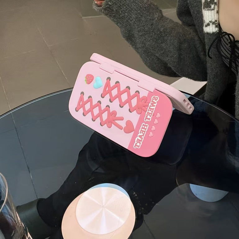 Sweet Heart ! Flip Mirror Case For iPhone
