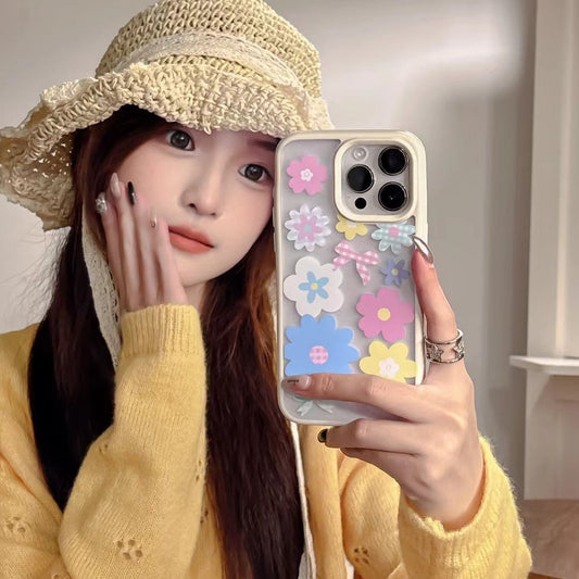 Multicolor Flower Designer Case For iPhone