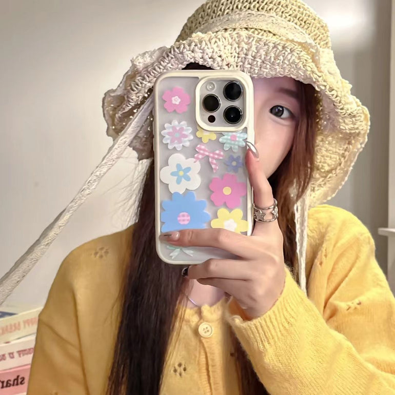 Multicolor Flower Designer Case For iPhone