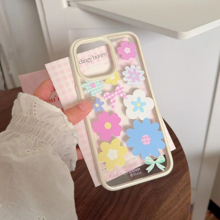Multicolor Flower Designer Case For iPhone