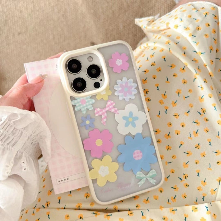 Multicolor Flower Designer Case For iPhone