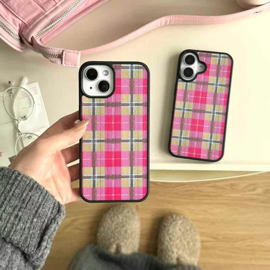 Red Check Phone Case For iPhone
