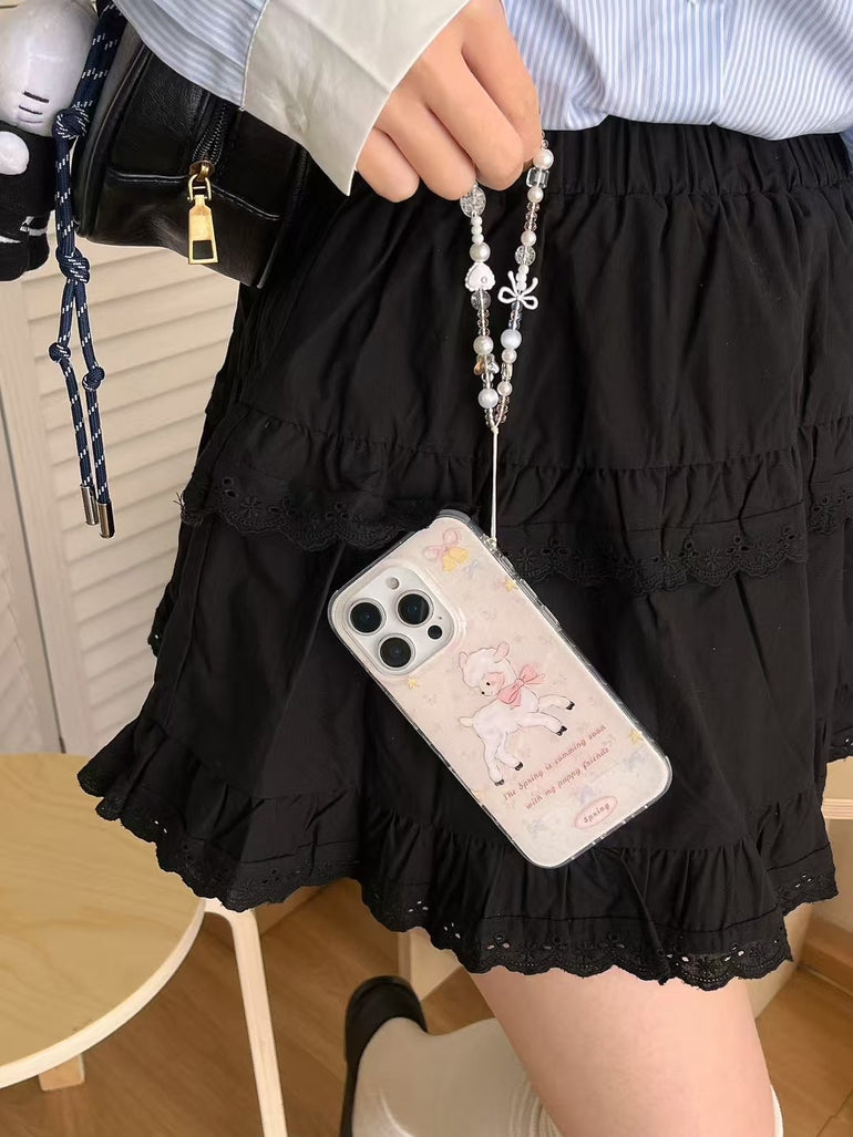 My Puppy Friend Silicon iPhone Case With Charm
