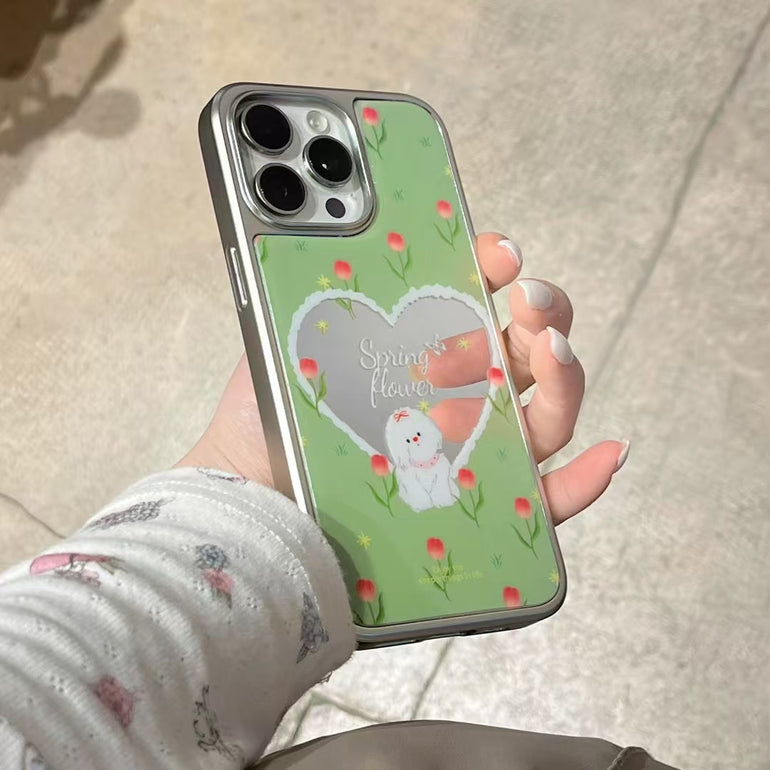 Heart Shape Mirror Case For iPhone