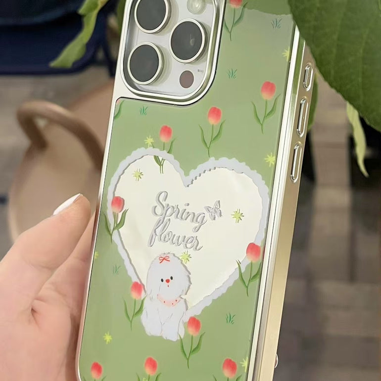 Heart Shape Mirror Case For iPhone