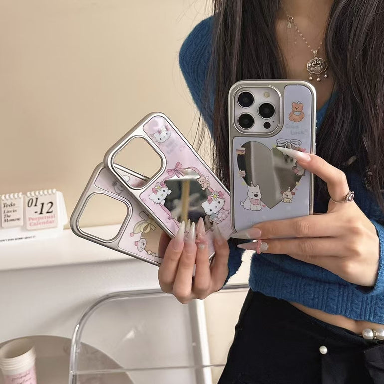 Cute Mirror Designer Case For iPhone