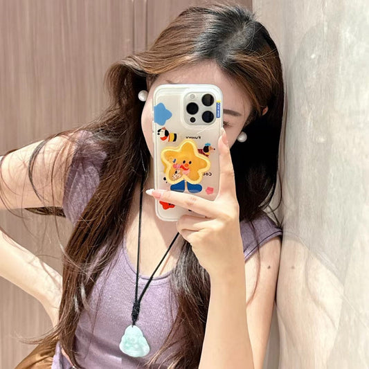 Funny Puppy Silicon Case For iPhone With Star Holder