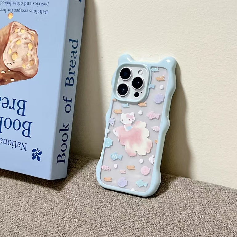 Kitty Fish Pattern Case For iPhone