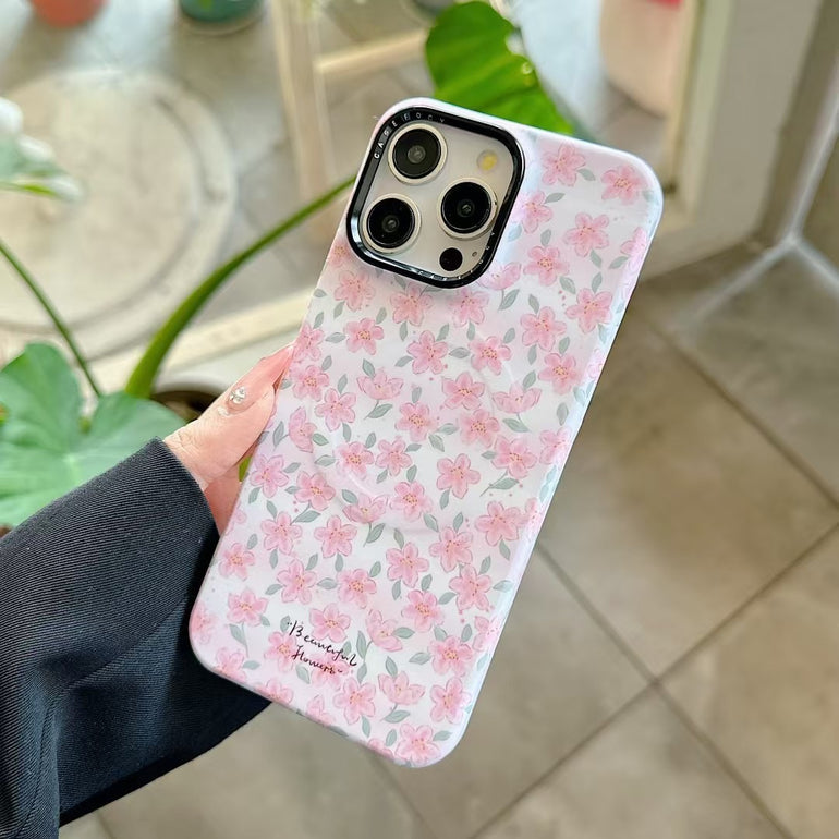 Floral Designer Magsafe iPhone Case With Magsafe Holder