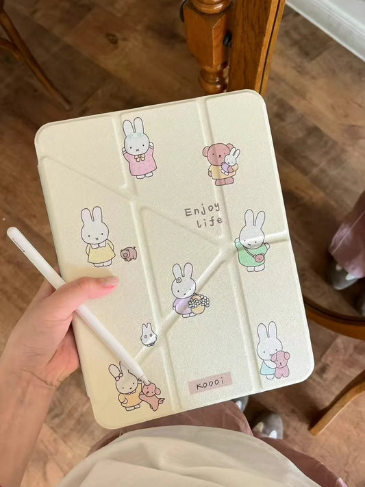 Enjoy Life ! Bunny Designer Case For iPad