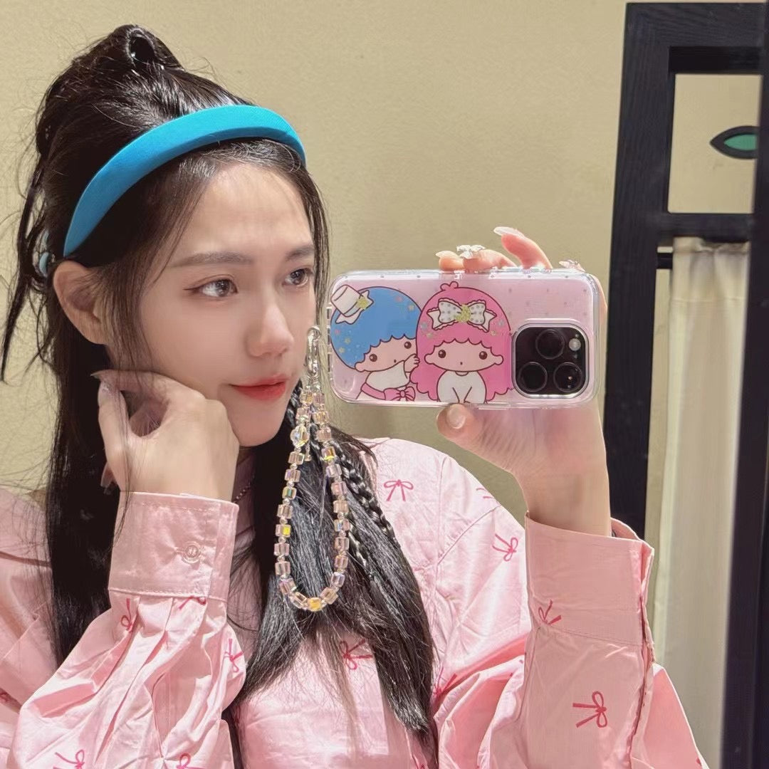 Cute Babies Silicon Case For iPhone With Charm