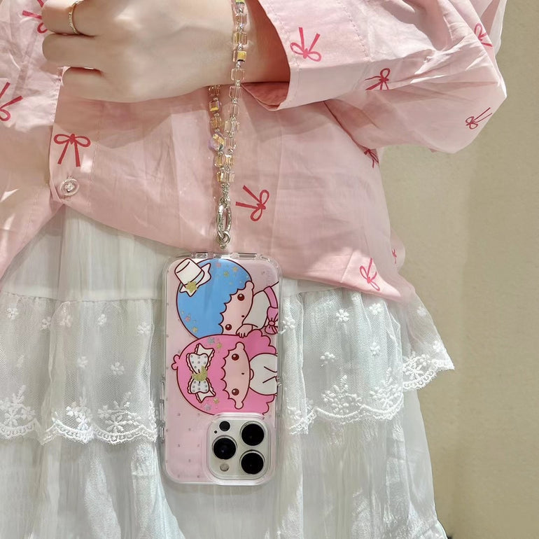 Cute Babies Silicon Case For iPhone With Charm
