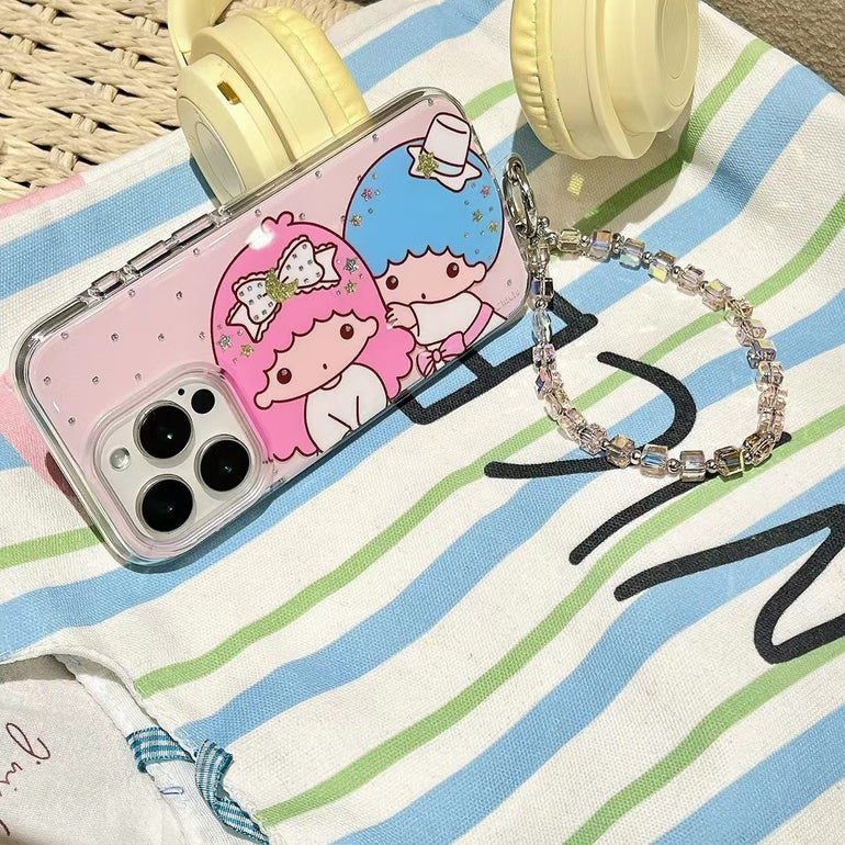 Cute Babies Silicon Case For iPhone With Charm