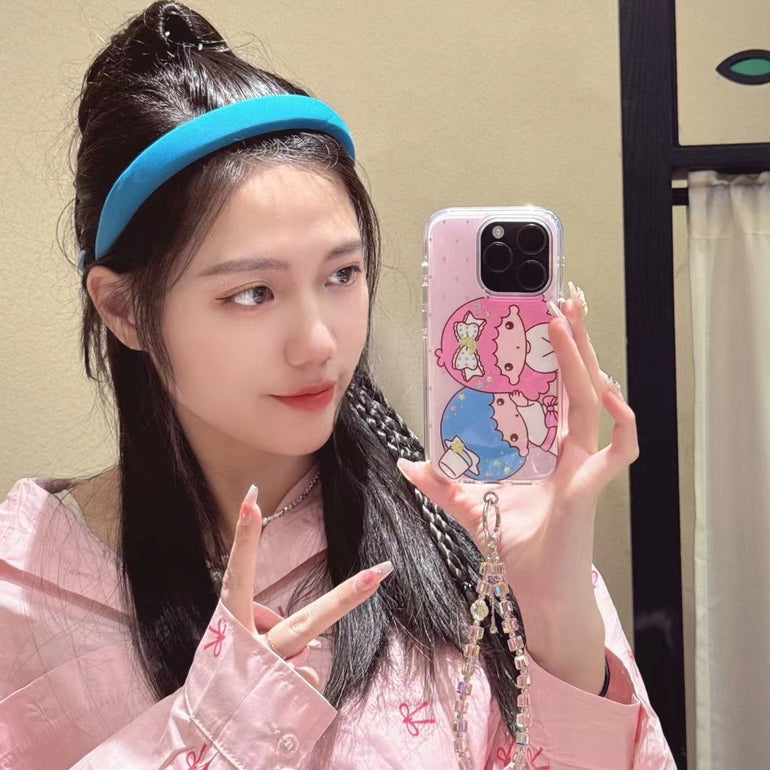 Cute Babies Silicon Case For iPhone With Charm