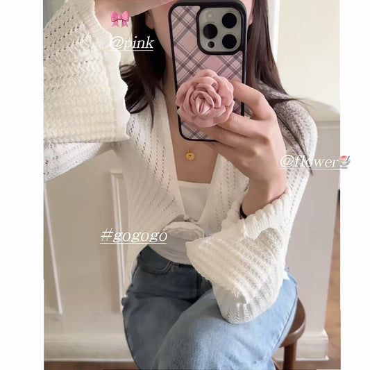 Rose On Check Designer Case For iPhone