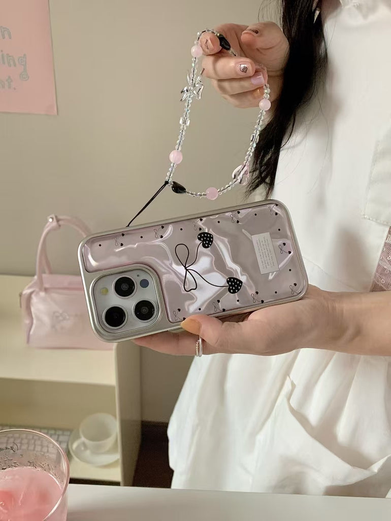 Bow Designer Case For iPhone With Charm