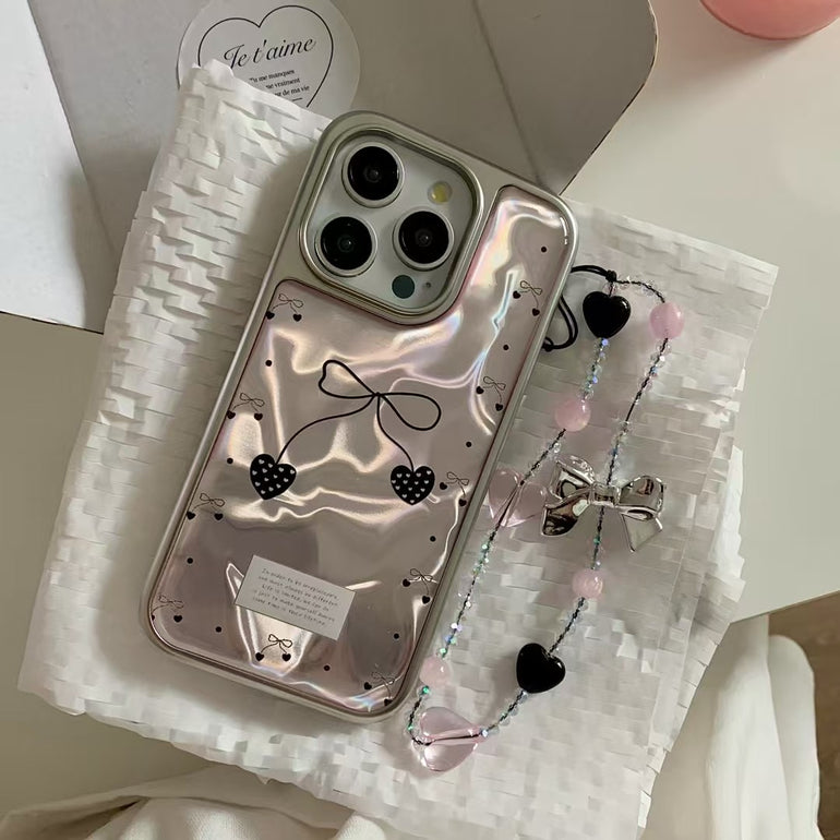 Bow Designer Case For iPhone With Charm