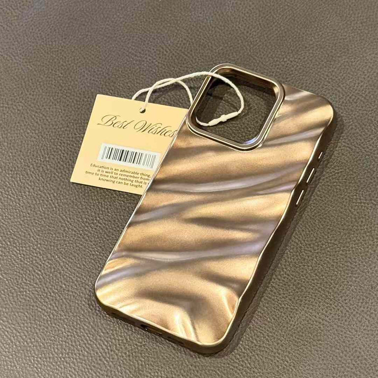 Abstract Design Silicon iPhone Case ( Dessert Titanium )