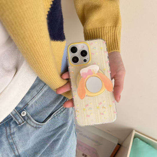 Bow Designer Magsafe iPhone Case With Mirror Magsafe Holder
