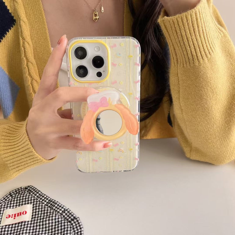 Bow Designer Magsafe iPhone Case With Mirror Magsafe Holder