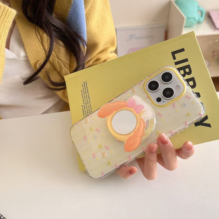 Bow Designer Magsafe iPhone Case With Mirror Magsafe Holder