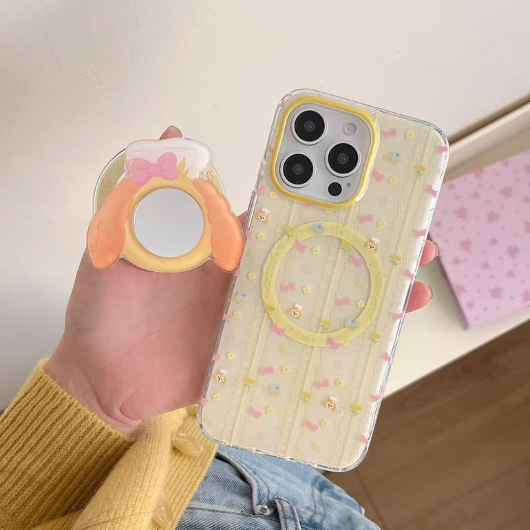 Bow Designer Magsafe iPhone Case With Mirror Magsafe Holder