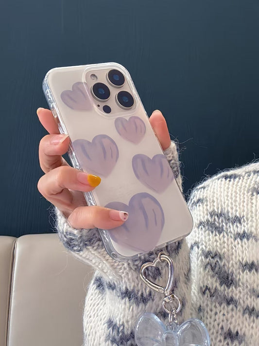 Heart Deisgner Case For iPhone with Bow Charm