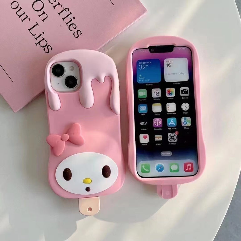 3D Melody Silicon Case For iPhone