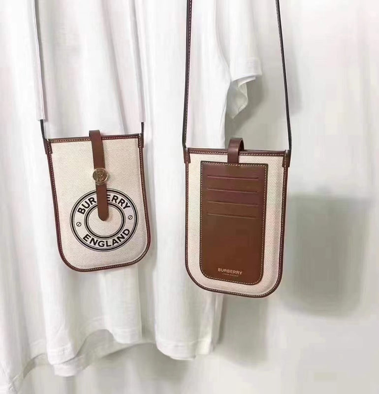 Luxury Branded Leather Bag For iPhone With Sling