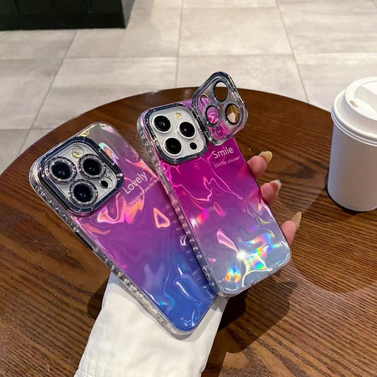 Lovely Smile Silicon Case For iPhone With Lens Protection