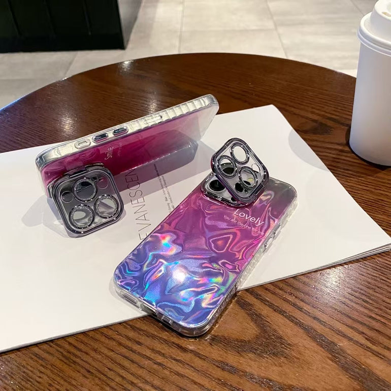 Lovely Smile Silicon Case For iPhone With Lens Protection
