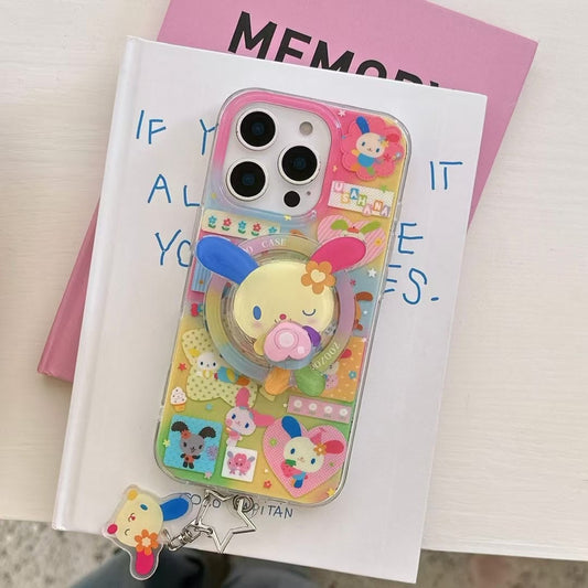 Cute Cartoon Silicon Magsafe Case For iPhone With Magsafe Holder