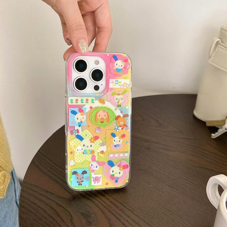 Cute Cartoon Silicon Magsafe Case For iPhone With Magsafe Holder