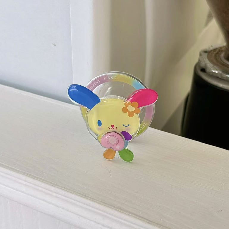 Cute Cartoon Silicon Magsafe Case For iPhone With Magsafe Holder