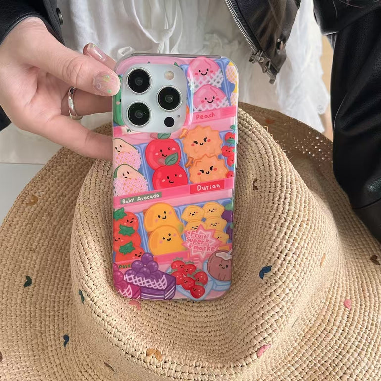 Baby Avocado Silicon Case For iPhone With Charm