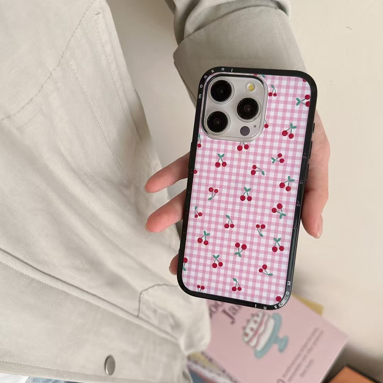 Cherry Polka Designer Case For iPhone