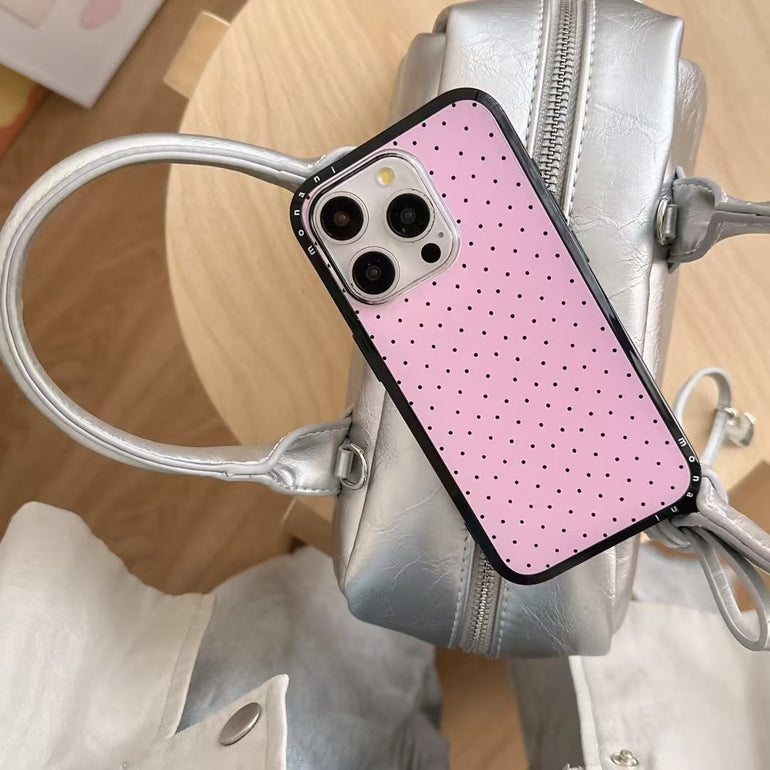 Cherry Polka Designer Case For iPhone