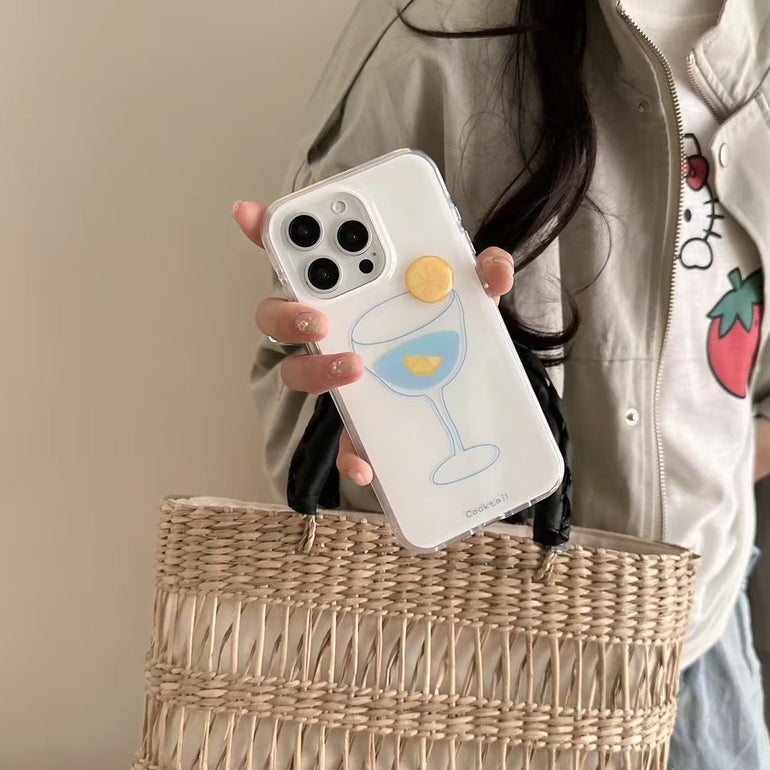 Cocktail Designer Silicon Case For iPhone