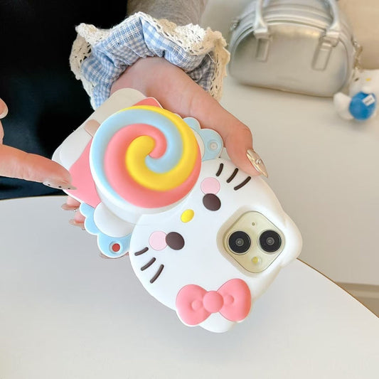 Kitty Candy 3D Silicon Case For iPhone