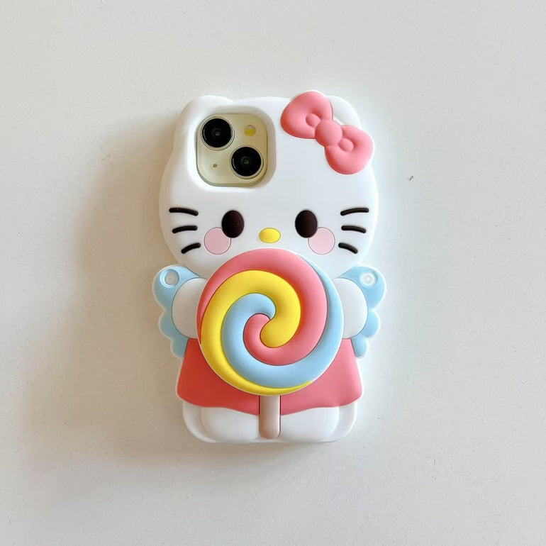 Kitty Candy 3D Silicon Case For iPhone