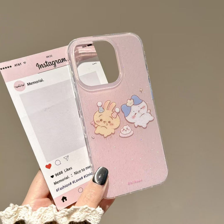 Lazy Cartoon Silicon Case For iPhone With Charm