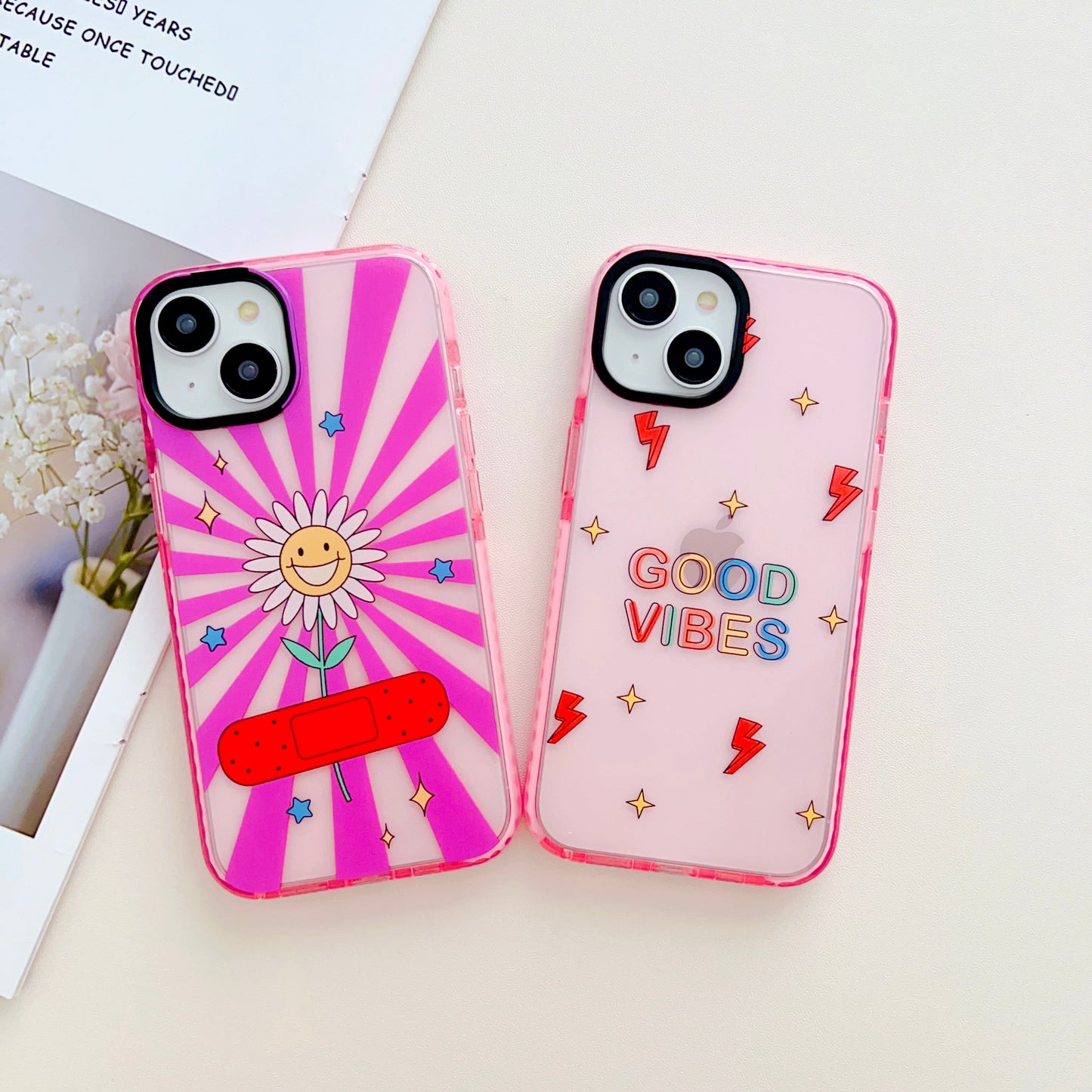 Good Vibes Designer Impact Proof Silicon Phone Case for iPhone