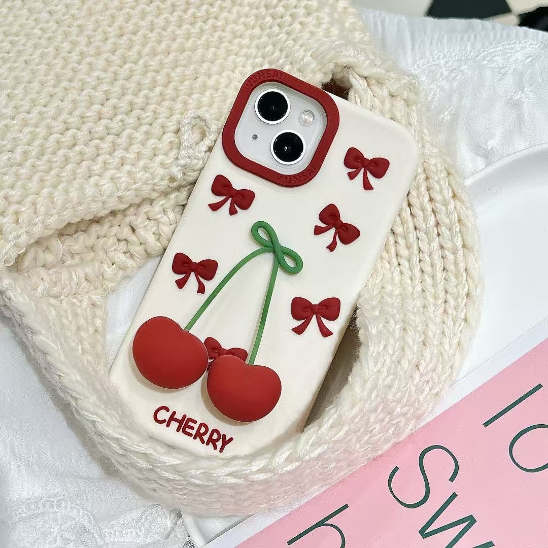 Cherry Bows Designer Case For iPhone