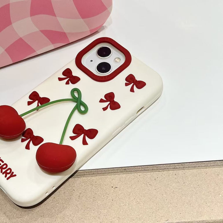 Cherry Bows Designer Case For iPhone
